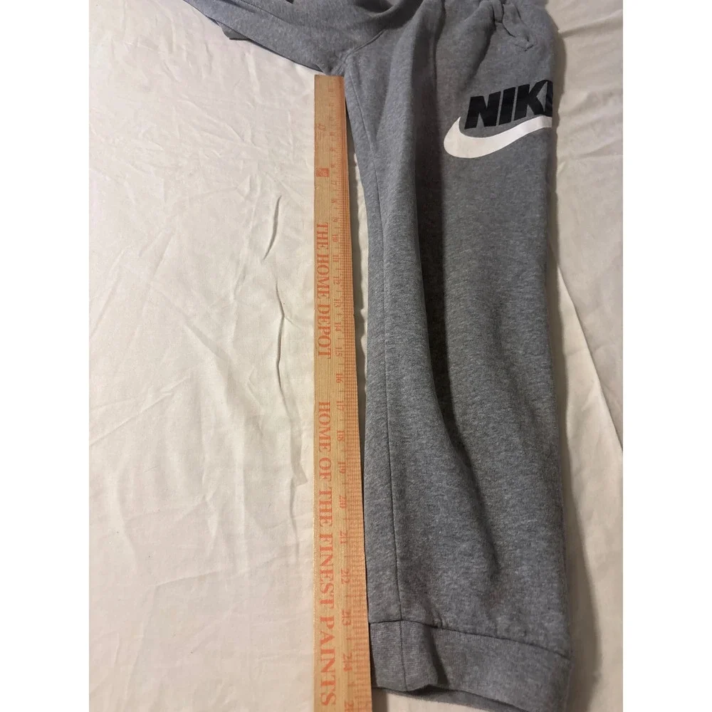 Nike Sweatpants Kids Large‎ Gray Excellent Futura Logo Fleece Joggers